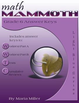 Paperback Math Mammoth Grade 6 Answer Keys Book