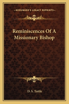 Paperback Reminiscences Of A Missionary Bishop Book