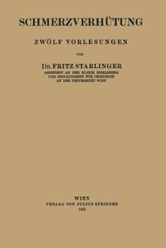 Paperback Schmerzverhütung: Zwölf Vorlesungen [German] Book