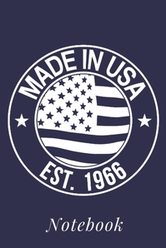 Paperback Made in USA EST. 1966: 6x9 inch - lined - ruled paper - notebook - notes Book