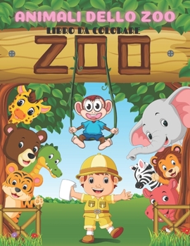 Paperback Animali Dello Zoo - Libro Da Colorare [Italian] Book