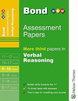 Paperback Bond Assessment Papers: More Third Papers in Verbal Reasoning 9-10 Years Book