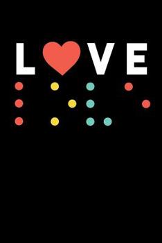 Paperback Love Braille: 6x9 Graph Paper Notebook, 120 pages Book