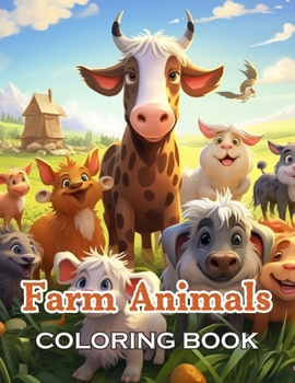 Paperback Farm Animals Coloring Book for Kids: 100+ Fun, Easy, and Relaxing Coloring Pages Book