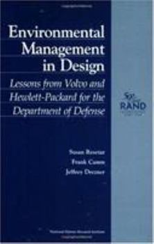 Paperback Enviromental Management in Design (1998): Lessons from Hewlett-Packard for the Department of Defense Book