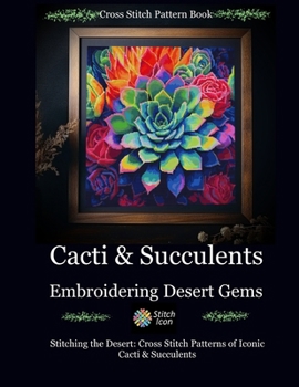 Paperback Cross Stitch Pattern Book: Cacti and Succulents - Embroidering Desert Gems: Stitching the Desert: Cross Stitch Patterns of Iconic Cacti and Succu Book