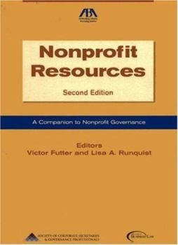 Paperback Nonprofit Resources: A Companion to Nonprofit Governance Book