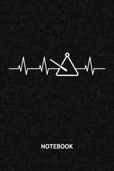 NOTEBOOK: Triangle Player Note Book Grid-lined 6x9 - Instruments Journal A5 Gridded - Instrumentalist Planner Triangle Music 120 Pages SQUARED - ... Soft Cover - Concert Band Birthday Present