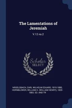 Paperback The Lamentations of Jeremiah: V.12 no.2 Book