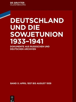 Hardcover April 1937 Bis August 1939 [German] Book