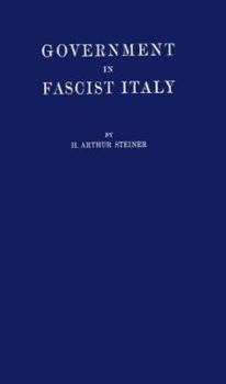 Hardcover Government in Fascist Italy.: Book