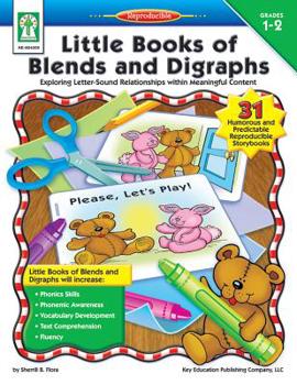 Paperback Little Books of Blends and Digraphs, Grades 1 - 2: Exploring Letter-Sound Relationships Within Meaningful Content Book