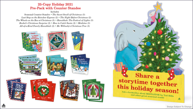Board book 25-Copy Holiday 2021 Pre-Pack with Counter Standee Book