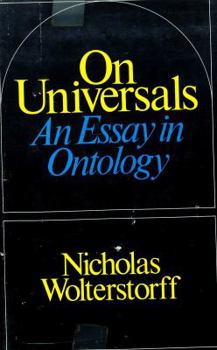Hardcover On Universals: An Essay in Ontology Book