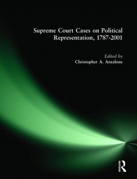 Hardcover Supreme Court Cases on Political Representation, 1787-2001 Book