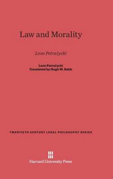 Hardcover Law and Morality: Leon Petra&#380;ycki Book