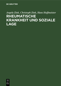 Hardcover Rheumatische Krankheit und soziale Lage [German] Book