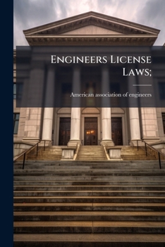 Paperback Engineers License Laws; Book