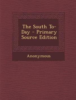 Paperback The South To-Day Book