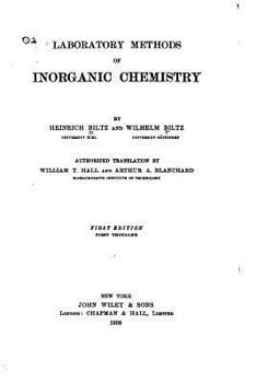 Paperback Laboratory Methods of Inorganic Chemistry Book