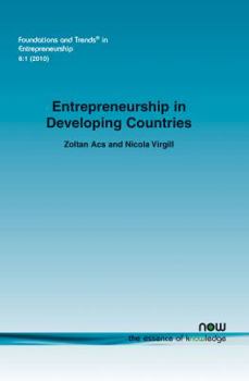 Paperback Entrepreneurship in Developing Countries Book