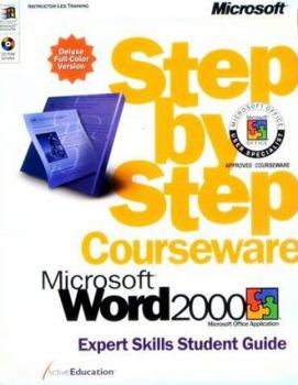 Paperback Microsoft Word 2000 Step by Step Courseware Expert Skills Color Class Pack Book