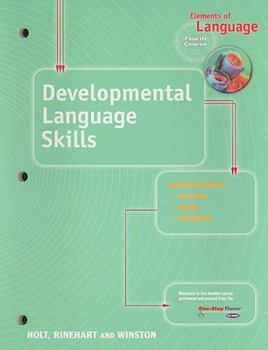 Paperback Elements of Language Developmental Language Skills, Fourth Course Book