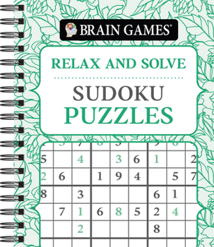 Spiral-bound Brain Games - Relax and Solve: Sudoku (Pattern Cover) Book