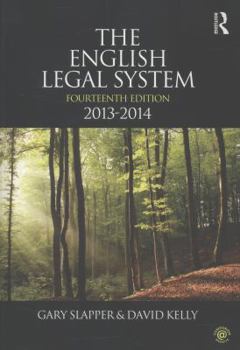 Paperback The English Legal System: 2013-2014 Book