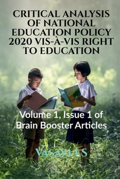 Paperback Critical Analysis of National Education Policy 2020 Vis-À-VIS Right to Education Book