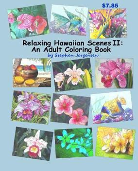 Paperback Relaxing Hawaiian Scenes II: An Adult Coloring Book