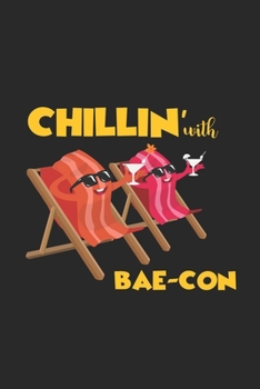Paperback Chillin' with Bae-con: 6x9 FOOD - lined - ruled paper - notebook - notes Book