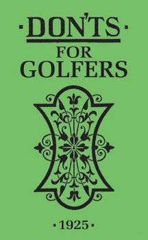 Hardcover Don'ts for Golfers Book