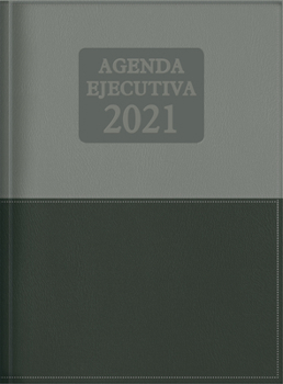 Imitation Leather 2021 Agenda Ejecutiva - Tesoros de Sabiduría - Negro/Gris: Agenda Ejecutivo Con Pensamientos Motivadores [Spanish] Book