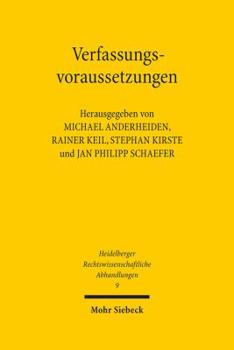 Hardcover Verfassungsvoraussetzungen: Gedachtnisschrift Fur Winfried Brugger [German] Book