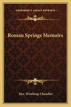 Paperback Roman Springs Memoirs Book