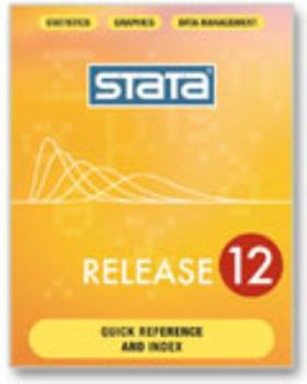 Paperback Stata Release 12, Quick Reference and Index Book