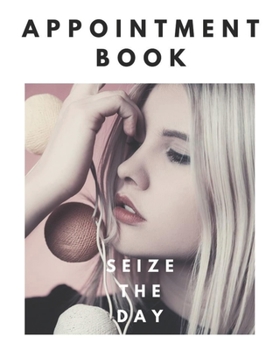 Appointment Book: Blond Schedule Notebook for Nail Salons, Dog Grooming Salons, Hair Stylist, Beauty & Massage Businesses with Times Daily and Hourly. One Week At a Glance over 2 Opposite Pages, Space