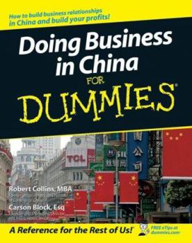 Paperback Doing Business in China for Dummies Book