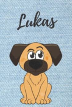 Lukas Hund-Malbuch / Notizbuch / Tagebuch: Individuelles personalisiertes blanko Jungen & Männer Namen Notizbuch, blanko DIN A5 Seiten. Ideal als Uni ... Geschenk für Männer. (German Edition)