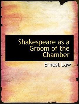 Paperback Shakespeare as a Groom of the Chamber [Large Print] Book