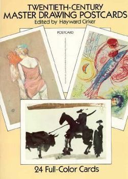 Paperback Twentieth-Century Master Drawing Postcards: 24 Full-Color Cards Book