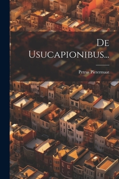 Paperback De Usucapionibus... [Latin] Book