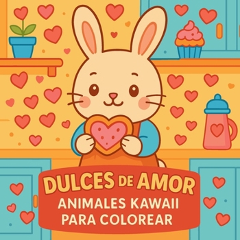 Paperback Dulces de amor - Animales kawaii para colorear [Spanish] Book