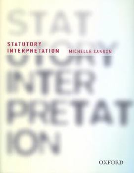 Paperback Statutory Interpretation Book