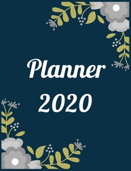 Paperback Planner 2020: Pretty Simple Planner - 2020 Planner (8.5′ x 11′ ), 128 pages Book