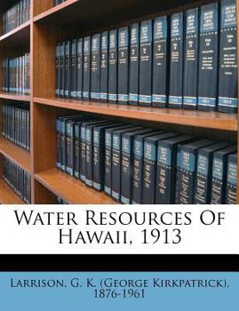 Paperback Water Resources of Hawaii, 1913 Book