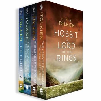 The Hobbit & The Lord of the Rings Boxed Set by J.R.R. Tolkien (The Hobbit; The Fellowship of the Ring; The Two Towers; The Return of the King) – Complete Fantasy Collection