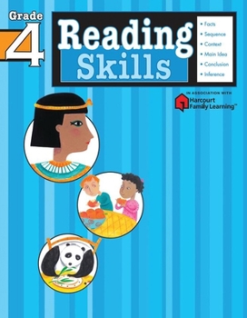 Paperback Reading Skills: Grade 4 (Flash Kids Harcourt Family Learning) Book