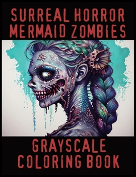 Paperback Surreal Horror: Mermaid Zombies Grayscale Coloring Book 2023 Book